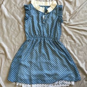 Girls Polka Dot Dress DOROTHY WIZARD OF OZ